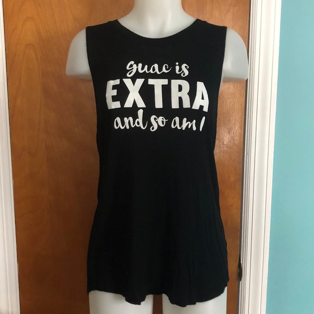 MIKEN FLOW BLACK MUSCLE TANK * EXTRA * GUAC * soft